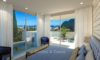 New modern contemporary luxury villa for sale, with sea and mountain views, Nueva Andalucia, Marbella 5534 