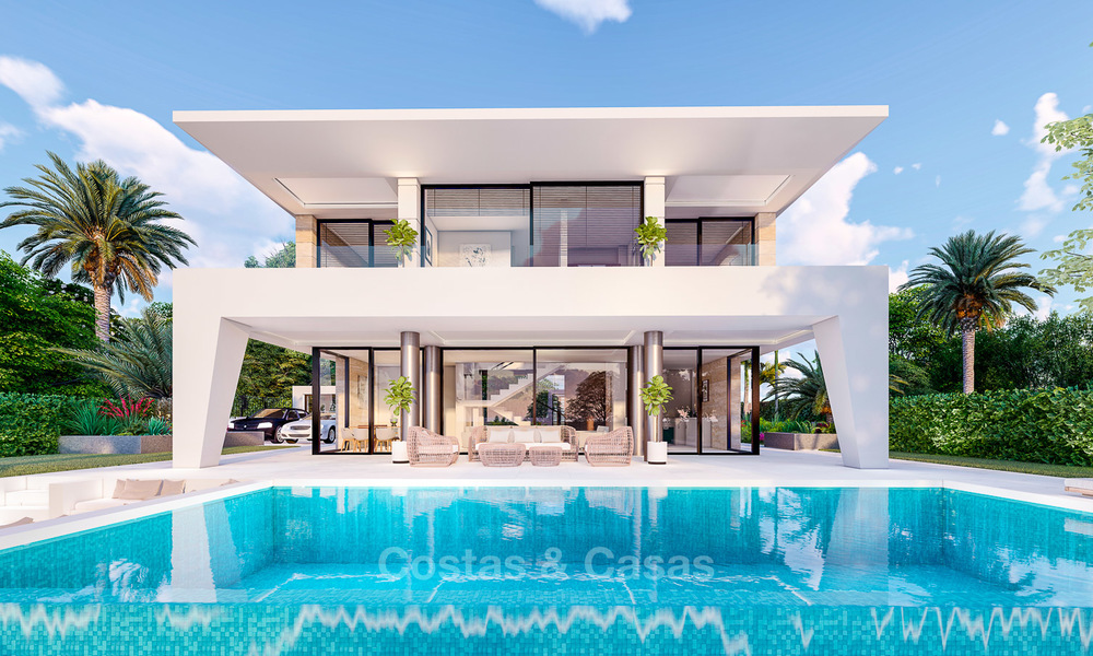 New modern, avant garde style villas with sea views for sale, La Duquesa, Manilva, Costa del Sol 5605