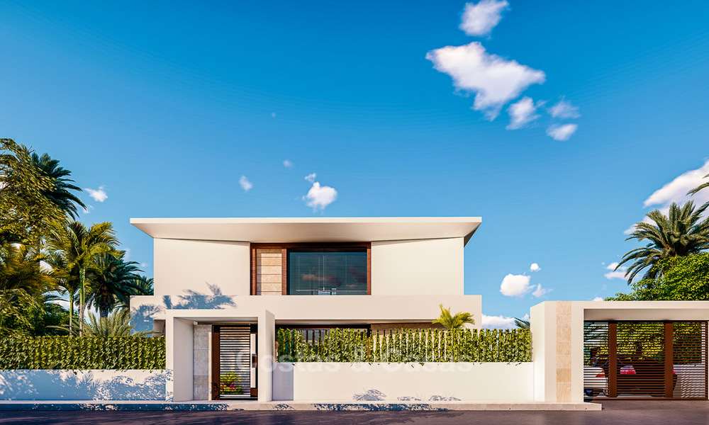 New modern, avant garde style villas with sea views for sale, La Duquesa, Manilva, Costa del Sol 5607