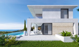 New modern, avant garde style villas with sea views for sale, La Duquesa, Manilva, Costa del Sol 5608 