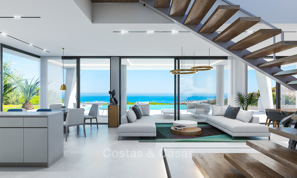 New modern, avant garde style villas with sea views for sale, La Duquesa, Manilva, Costa del Sol 5610