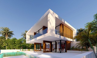 New modern luxury villa for sale, with sea and golf views, Estepona. 5613 