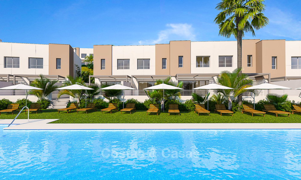 New, modern and exclusive golf townhouses with spectacular golf views for sale in Estepona 12139
