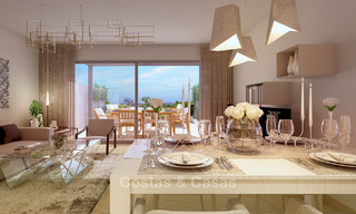 New, modern and exclusive golf townhouses with spectacular golf views for sale in Estepona 12144 
