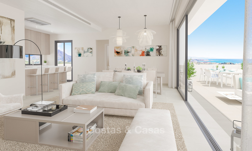 New avant-garde golf apartments and townhouses for sale, breath taking sea views, Casares, Costa del Sol 5720