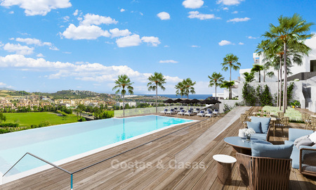 New modern frontline golf apartments for sale, La Cala de Mijas, Costa del Sol 5695