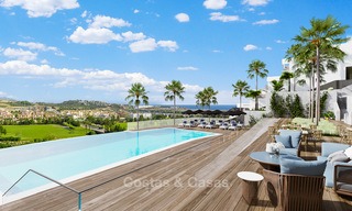 New modern frontline golf apartments for sale, La Cala de Mijas, Costa del Sol 5695 