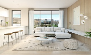 New modern frontline golf apartments for sale, La Cala de Mijas, Costa del Sol 5696 