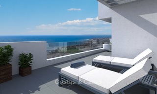 New modern frontline golf apartments for sale, La Cala de Mijas, Costa del Sol 5697 