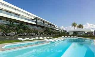 Modern luxury apartments for sale near the beach, with golf and sea views, Casares, Costa del Sol 5777 