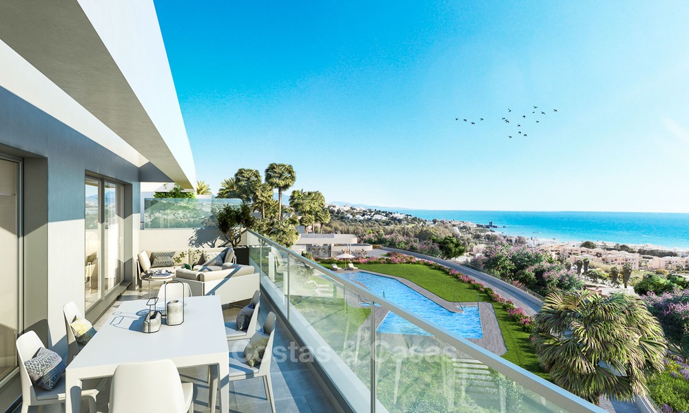 Modern luxury apartments for sale near the beach, with golf and sea views, Casares, Costa del Sol 5787
