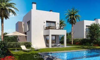 Last villa! Fully furnished. New modern luxury villas for sale on a golf resort, with sea and golf views, New Golden Mile, Marbella - Estepona 5790 