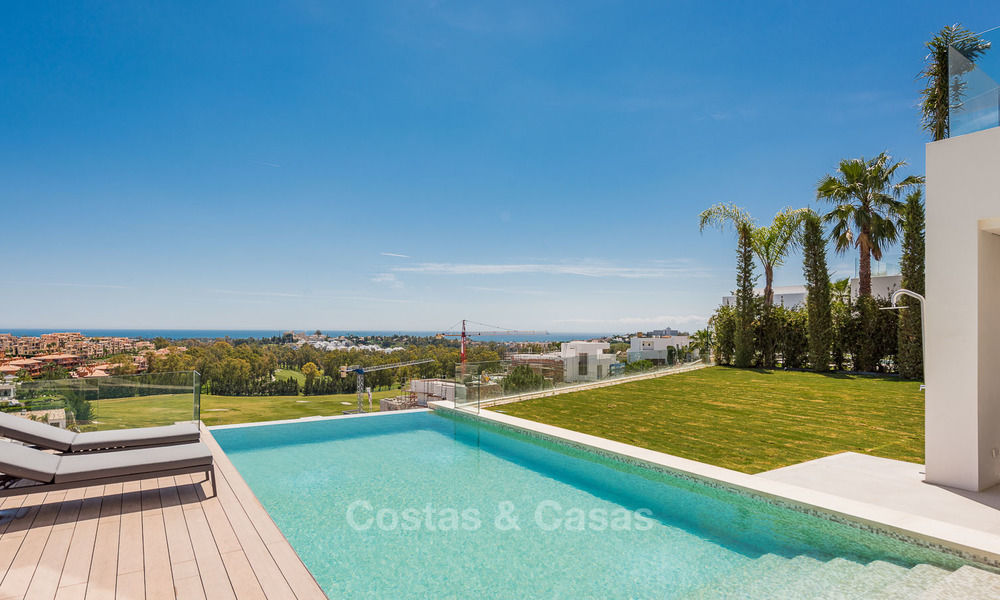 Turnkey exclusive high-end designer villa for sale, with panoramic sea, golf and mountain views, Benahavis - Marbella 5875