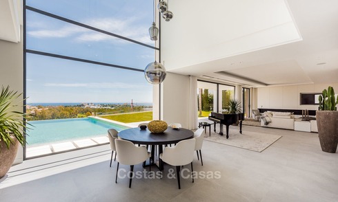 Turnkey exclusive high-end designer villa for sale, with panoramic sea, golf and mountain views, Benahavis - Marbella 5884