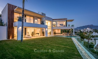Turnkey exclusive high-end designer villa for sale, with panoramic sea, golf and mountain views, Benahavis - Marbella 5895 
