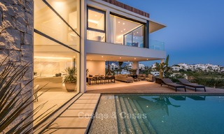 Turnkey exclusive high-end designer villa for sale, with panoramic sea, golf and mountain views, Benahavis - Marbella 5896 