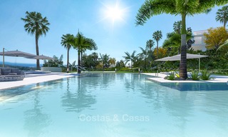 Luxury modern apartments for sale, in an exclusive complex with private lagoon, Casares, Costa del Sol 5917 