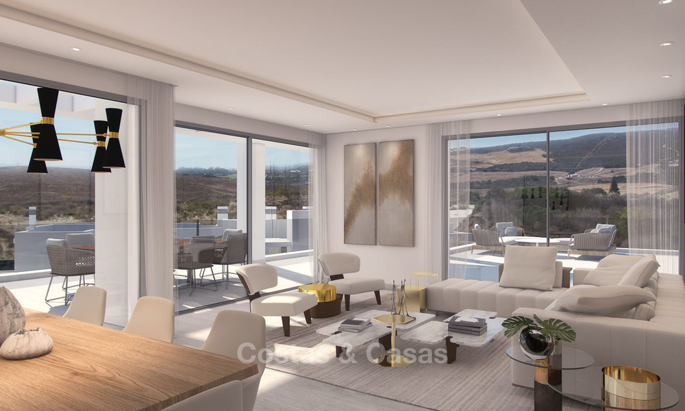 Luxury modern apartments for sale, in an exclusive complex with private lagoon, Casares, Costa del Sol 5920