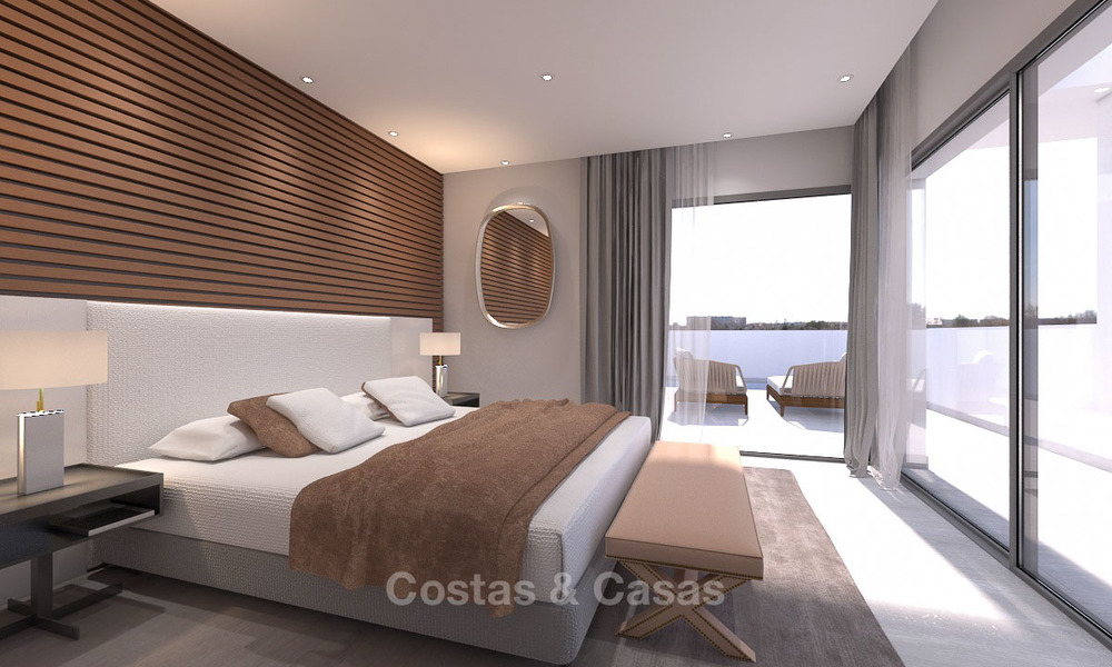 Luxury modern apartments for sale, in an exclusive complex with private lagoon, Casares, Costa del Sol 5922
