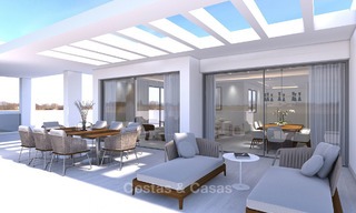 Luxury modern apartments for sale, in an exclusive complex with private lagoon, Casares, Costa del Sol 5924 