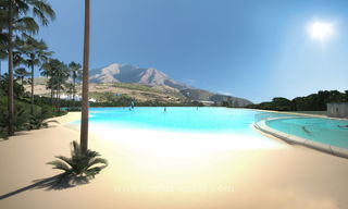 Luxury modern apartments for sale, in an exclusive complex with private lagoon, Casares, Costa del Sol 20049 
