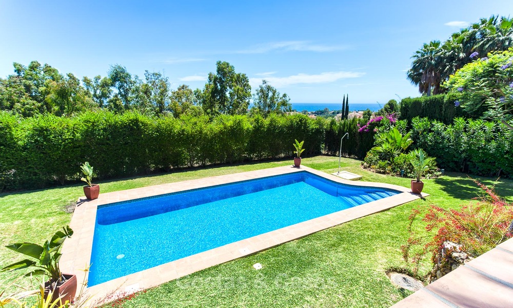Andalusian style designer villa for sale with magnificent sea views, near golf and beach, Marbella 6063