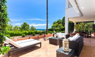 Andalusian style designer villa for sale with magnificent sea views, near golf and beach, Marbella 6064 