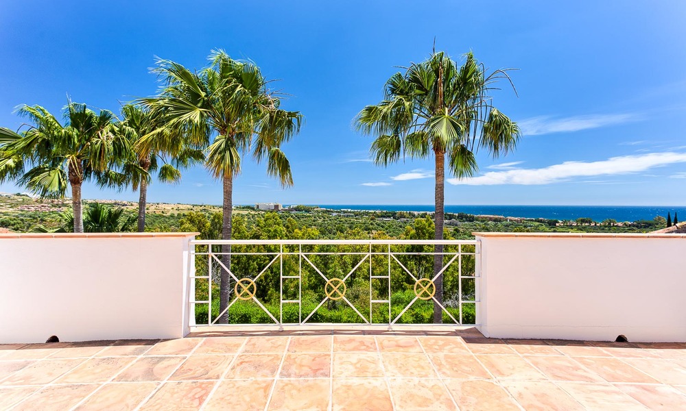 Andalusian style designer villa for sale with magnificent sea views, near golf and beach, Marbella 6067