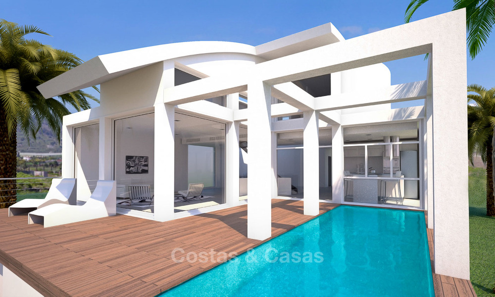 Delightful modern villas for sale in a privileged location with panoramic sea and bay views, Benalmadena, Costa del Sol 6121
