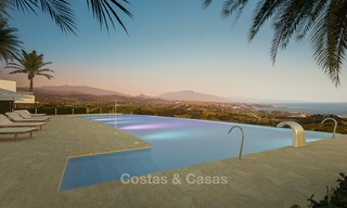 New avant-garde townhouses for sale, breath taking sea views, Casares, Costa del Sol. Ready to move in. 6112 