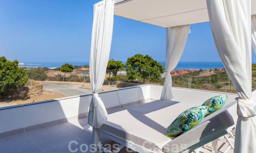 New avant-garde townhouses for sale, breath taking sea views, Casares, Costa del Sol. Ready to move in. 41377