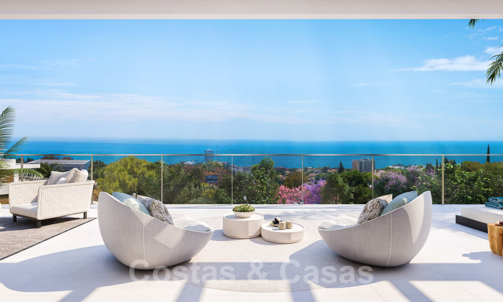 New passive modern apartments in a 5-star boutique resort for sale in Marbella with stunning sea views 29180
