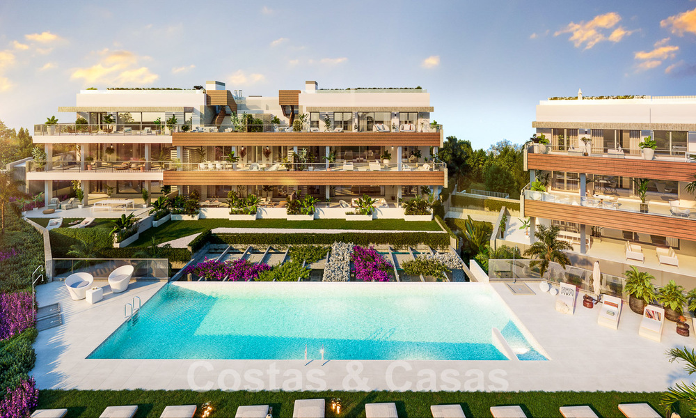 New passive modern apartments in a 5-star boutique resort for sale in Marbella with stunning sea views 51378