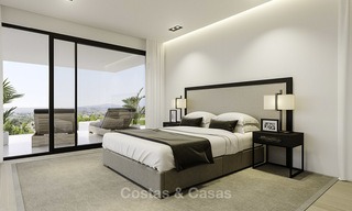 Innovative, eco-friendly luxury villa in contemporary architecture for sale, frontline golf in Nueva Andalucia, Marbella 14056 