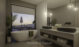 Innovative, eco-friendly luxury villa in contemporary architecture for sale, frontline golf in Nueva Andalucia, Marbella 14058 