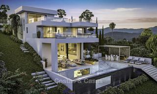Innovative, eco-friendly luxury villa in contemporary architecture for sale, frontline golf in Nueva Andalucia, Marbella 14060 