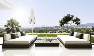 Innovative, eco-friendly luxury villa in contemporary architecture for sale, frontline golf in Nueva Andalucia, Marbella 14064 