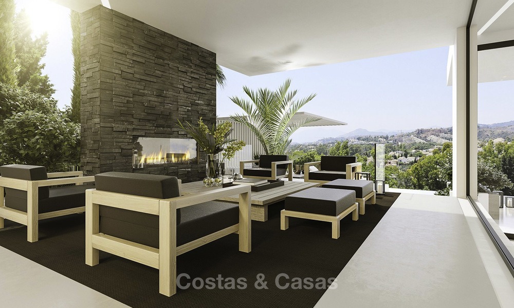 Innovative, eco-friendly luxury villa in contemporary architecture for sale, frontline golf in Nueva Andalucia, Marbella 14066