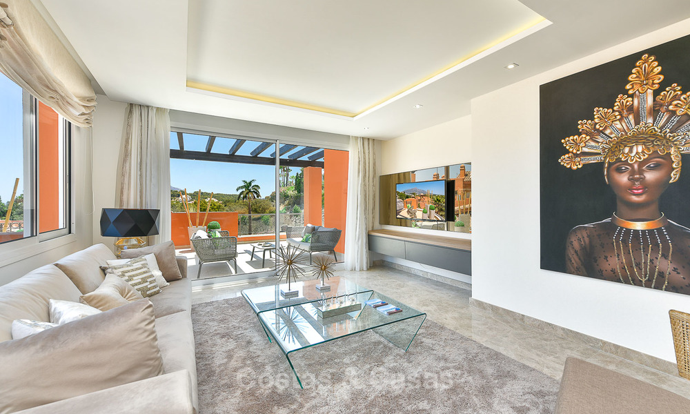 Charming new Andalusian-style apartments for sale, Golf Valley, Nueva Andalucia, Marbella 6220