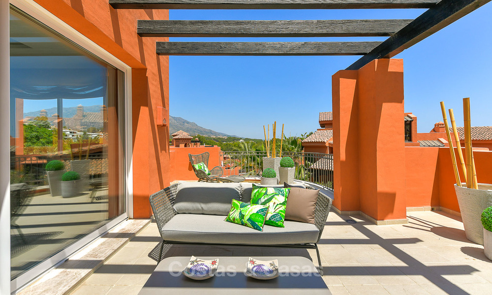 Charming new Andalusian-style apartments for sale, Golf Valley, Nueva Andalucia, Marbella 6223