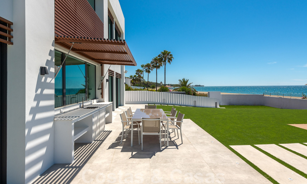 Unique ultra-modern beach front designer villa for sale, New Golden Mile, Marbella - Estepona. Ready to move in. Reduced in price! 34251