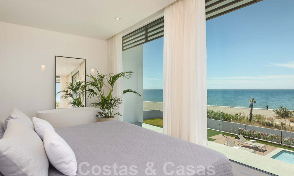 Unique ultra-modern beach front designer villa for sale, New Golden Mile, Marbella - Estepona. Ready to move in. 34274