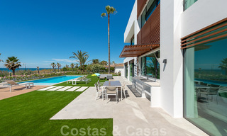 Unique ultra-modern beach front designer villa for sale, New Golden Mile, Marbella - Estepona. Ready to move in. Reduced in price! 34275 