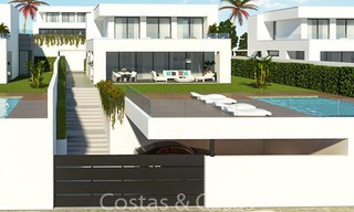 Attractive new modern luxury villas for sale, with sea and golf views, Manilva, Costa del Sol 6291 