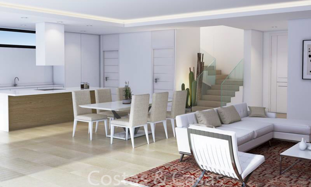 Attractive new modern luxury villas for sale, with sea and golf views, Manilva, Costa del Sol 6295