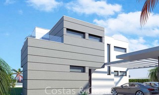 Attractive new modern luxury villas for sale, with sea and golf views, Manilva, Costa del Sol 6296 