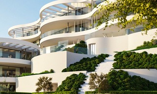New, exquisite, contemporary luxury apartments for sale, with extraordinary sea, golf and mountain views, Benahavis - Marbella 6320 