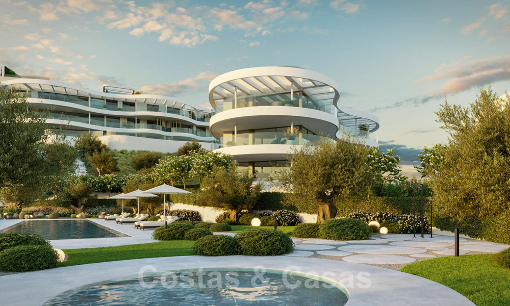 New, exquisite, contemporary luxury apartments for sale, with extraordinary sea, golf and mountain views, Benahavis - Marbella 31086