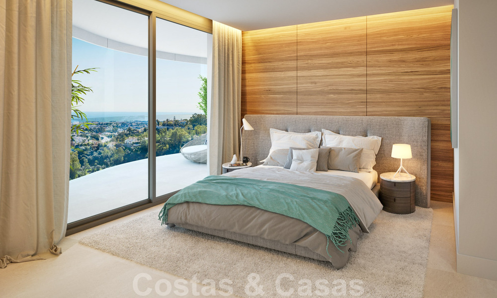 New, exquisite, contemporary luxury apartments for sale, with extraordinary sea, golf and mountain views, Benahavis - Marbella 31094