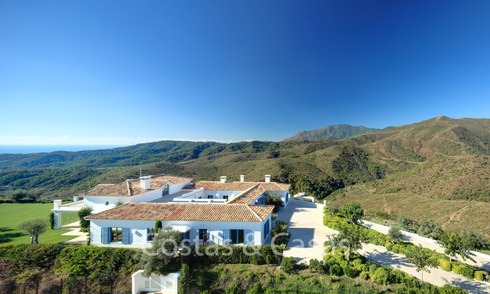 Majestic luxury villa in rural settings for sale, with amazing panoramic sea and mountain views, Benahavis - Marbella 6328